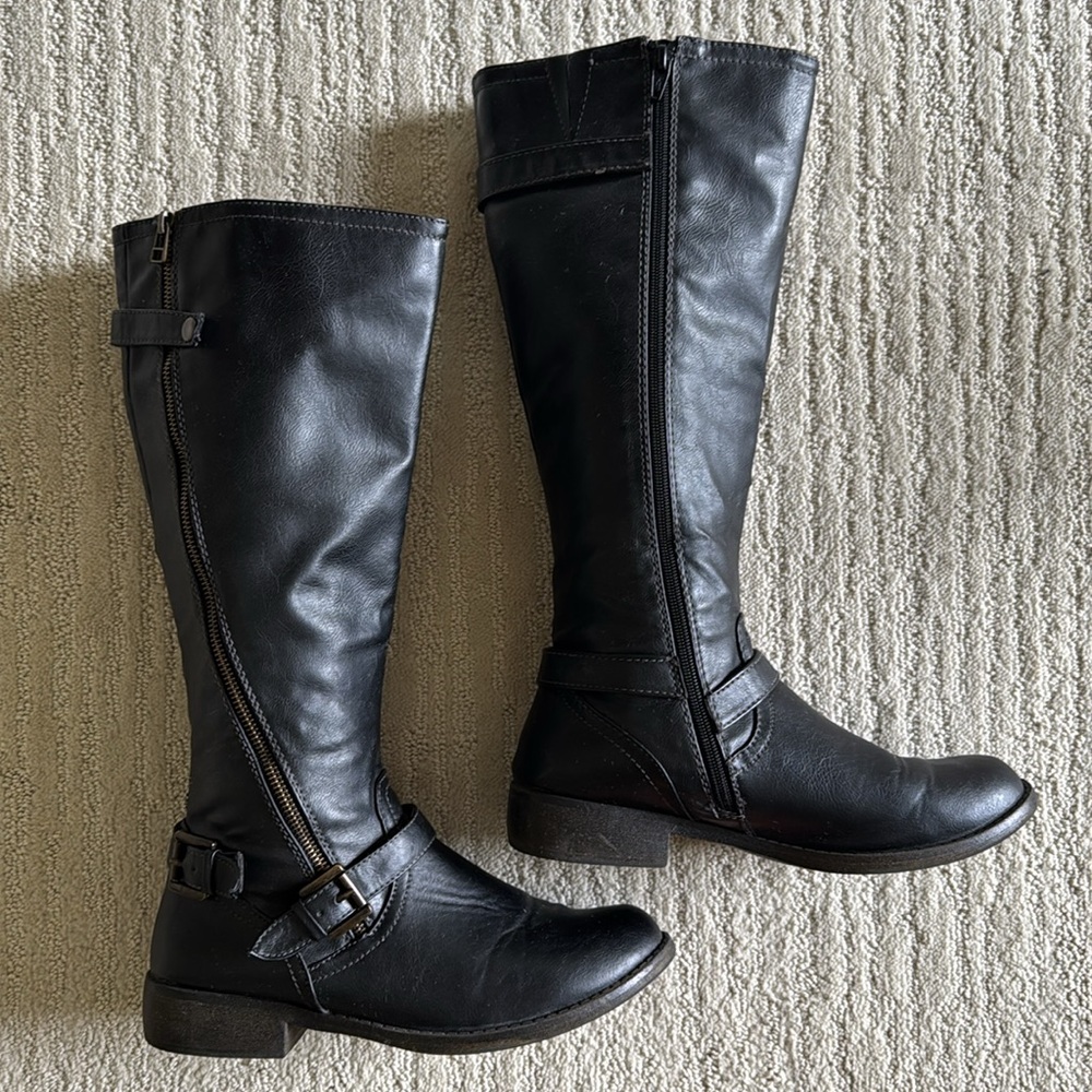 Target Faux Leather Knee High Boots